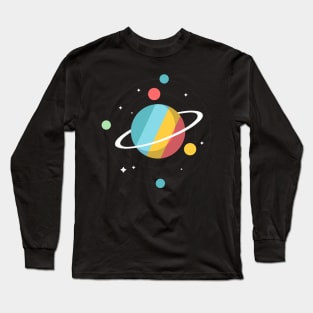 Planets In Space Long Sleeve T-Shirt
